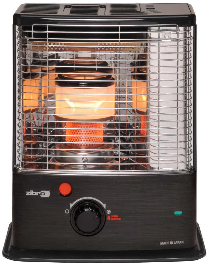Poêle à pétrole à mêche double combustion 2,7 kW - RC270 - noir inox