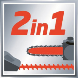 Outil multifonction sans fil – GE-HC 18 Li T Kit – Taille-haies et élagueuse sur perche – Batterie 18 V 3,0 Ah - EINHELL 