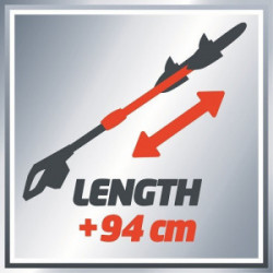 Outil multifonction sans fil – GE-HC 18 Li T Kit – Taille-haies et élagueuse sur perche – Batterie 18 V 3,0 Ah - EINHELL 