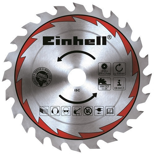 Scie circulaire – Lame 165 mm – Profondeur de coupe 55 mm – Moteur 1 200 W - EINHELL 