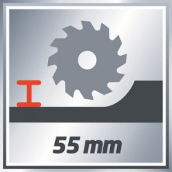 Scie circulaire – Lame 165 mm – Profondeur de coupe 55 mm – Moteur 1 200 W - EINHELL 