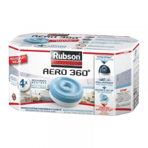 Rubson Recharge power tab pour absorbeur d'humidité x 4