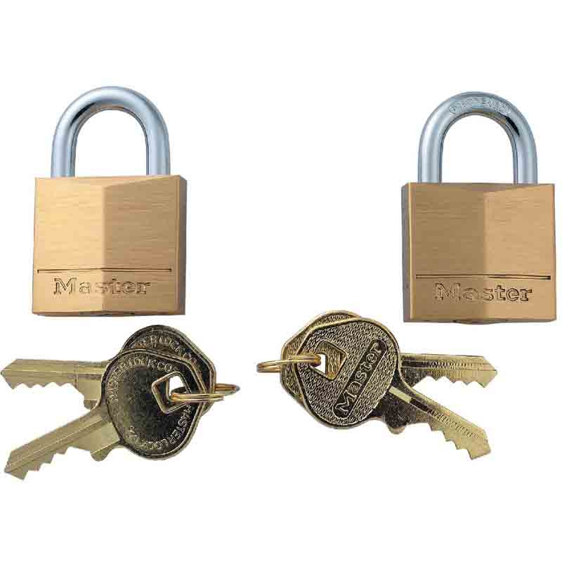 Lot de 2 cadenas en laiton massif 30mm MASTER LOCK - vue 2