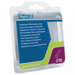 Colle multi-usage Ø 12 mm - 190 mm - 1 Kg transparente de marque RAPID, référence: B3711200