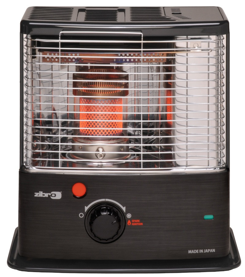 Zibro Poêle à pétrole à mêche 2,4 kW RS240 noir inox