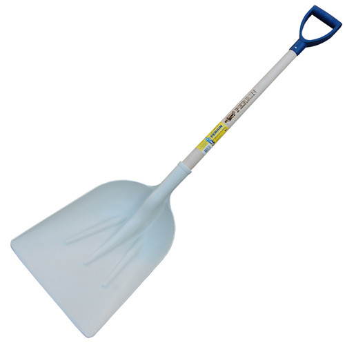 Pelle plastique blanche manche en P plastique + etiquette alimentaire