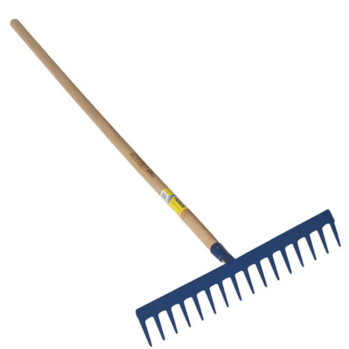 Râteau travaux publics à lame dents droites emmanché 1,50 m PEFC