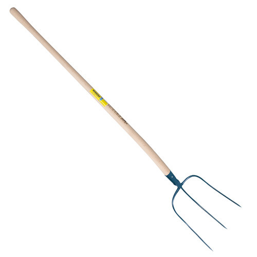 Fourche à faner à douille 3 dents manche pomme