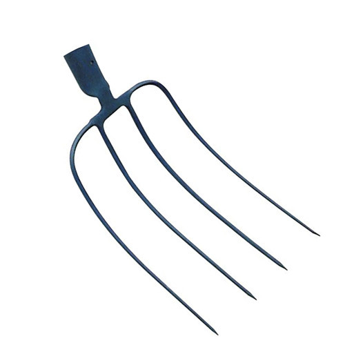 Fourche à fumier douille 4 dents sans manche