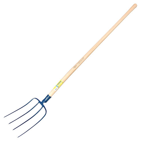 Fourche à fumier douille 4 dents emmanché