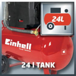 Compresseur d’air – TC-AC 190/24/8 – Pression 8 bar – Cuve 24 L - EINHELL 