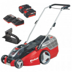 Tondeuse à gazon sans fil – GE-CM 43 Li M – Largeur de coupe 43 cm – 2 batteries 18 V 4,0 Ah - EINHELL