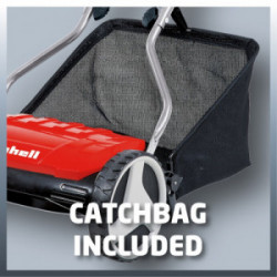 Tondeuse à main hélicoïdale – GE-HM 38 S-F – Largeur de coupe 38 cm – Bac 26 L - EINHELL 