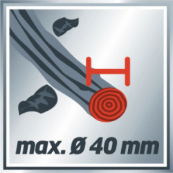 Broyeur électrique silencieux – GC-RS 2540 – Cylindre de coupe – Capacité 40 mm - EINHELL 