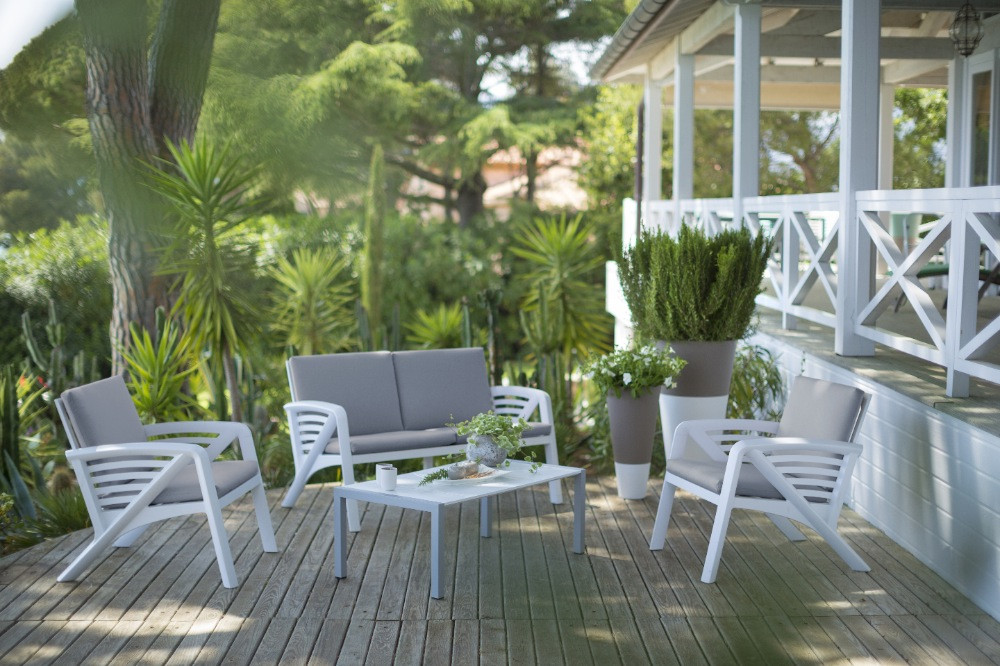 Grosfillex Salon de jardin lounge Sunday "Corfou"