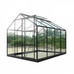 Serre verre - 4,65 m2 "Sekurit" grise de marque CHALET & JARDIN, référence: J3959300