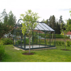 Serre verre - 7,42 m2 "Sekurit" grise de marque CHALET & JARDIN, référence: J3959500