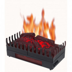 Foyer à buches avec effet flammes et chauffage de marque CHEMIN'ARTE, référence: B3982600