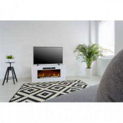 Meuble TV avec cheminée électrique "Meribel" - CHEMIN'ARTE