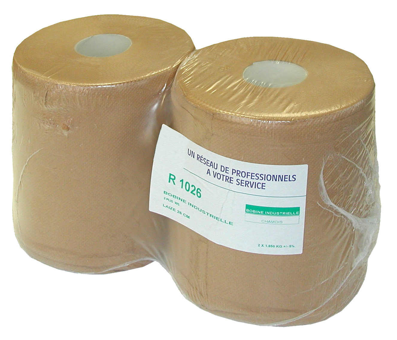 Lot de 2 rouleaux ouate chamois