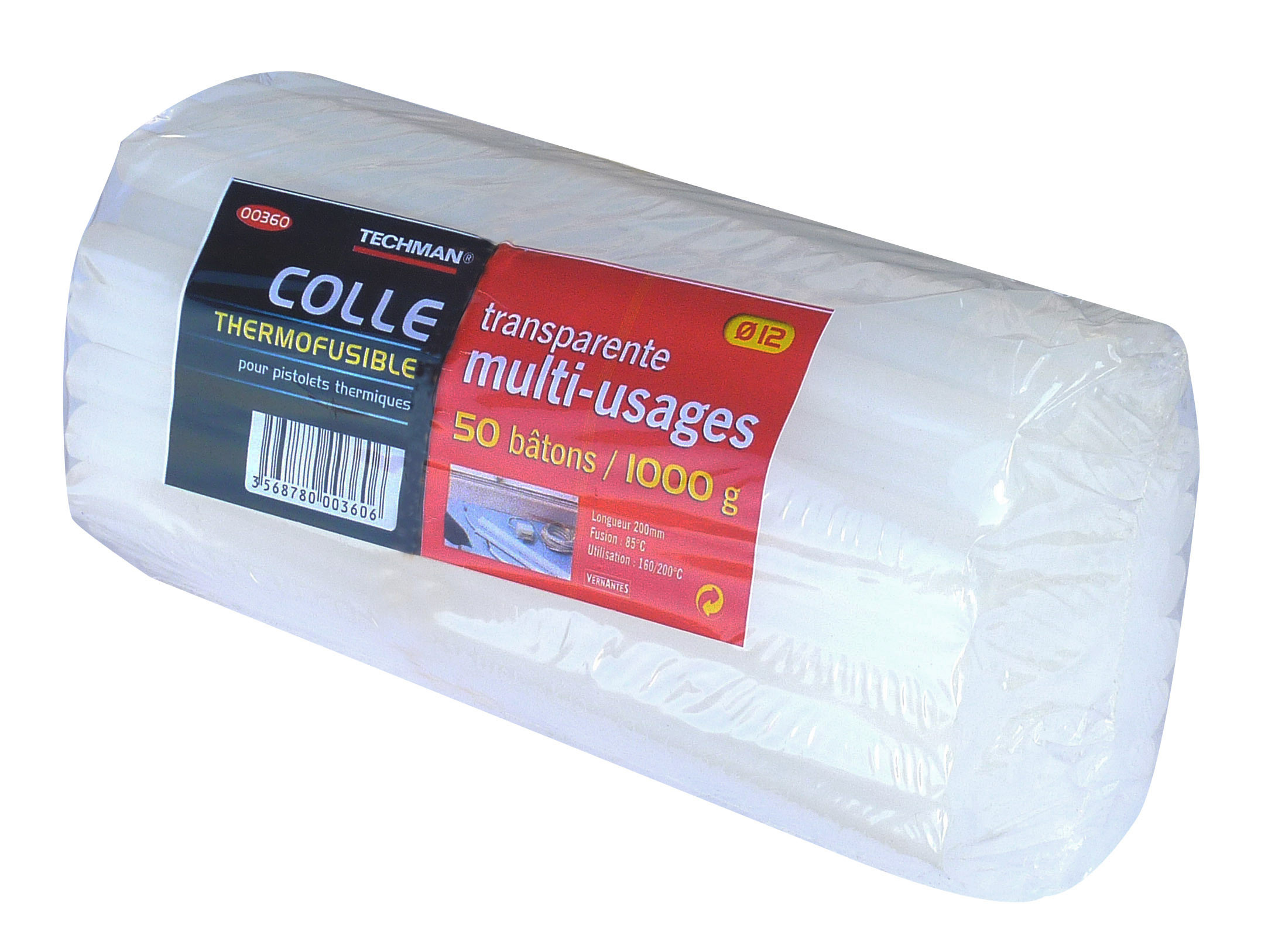 1000 bâtons de colle universelle (12 x 200 mm)