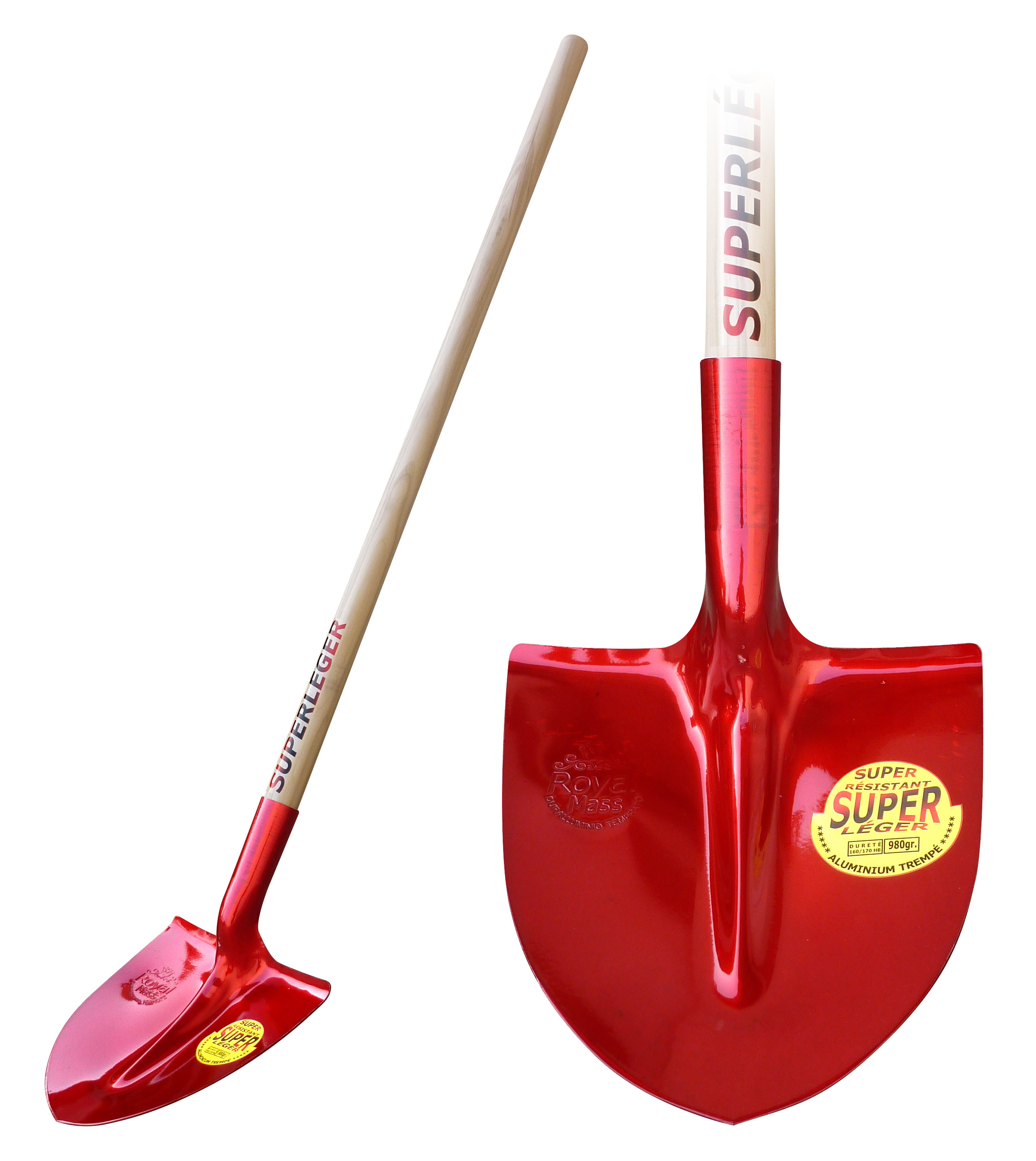 Pelle ronde légère 27cm - Aluminium