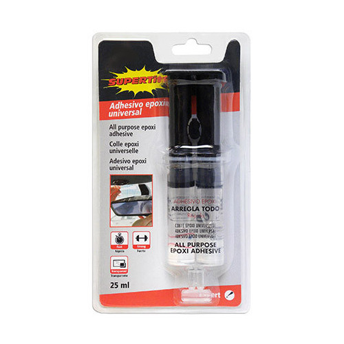 Colle époxy universelle en seringue 25 ml - SUPERTITE