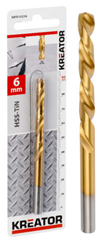 Foret métaux en titane HSS Ø 4x75mm