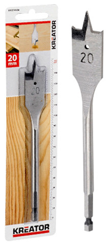 Mèche à bois plate longueur 152 mm KREATOR - vue 2