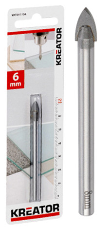 Mèche à verre et faïence Ø 6mm