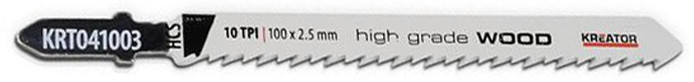 Lame de scie sauteuse à bois HCS coupe précise (pas 2,5mm) - 2 pièces