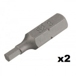 Embout de vissage hexagonal n°3 (25mm) - 2 pièces de marque Kreator, référence: B4034500