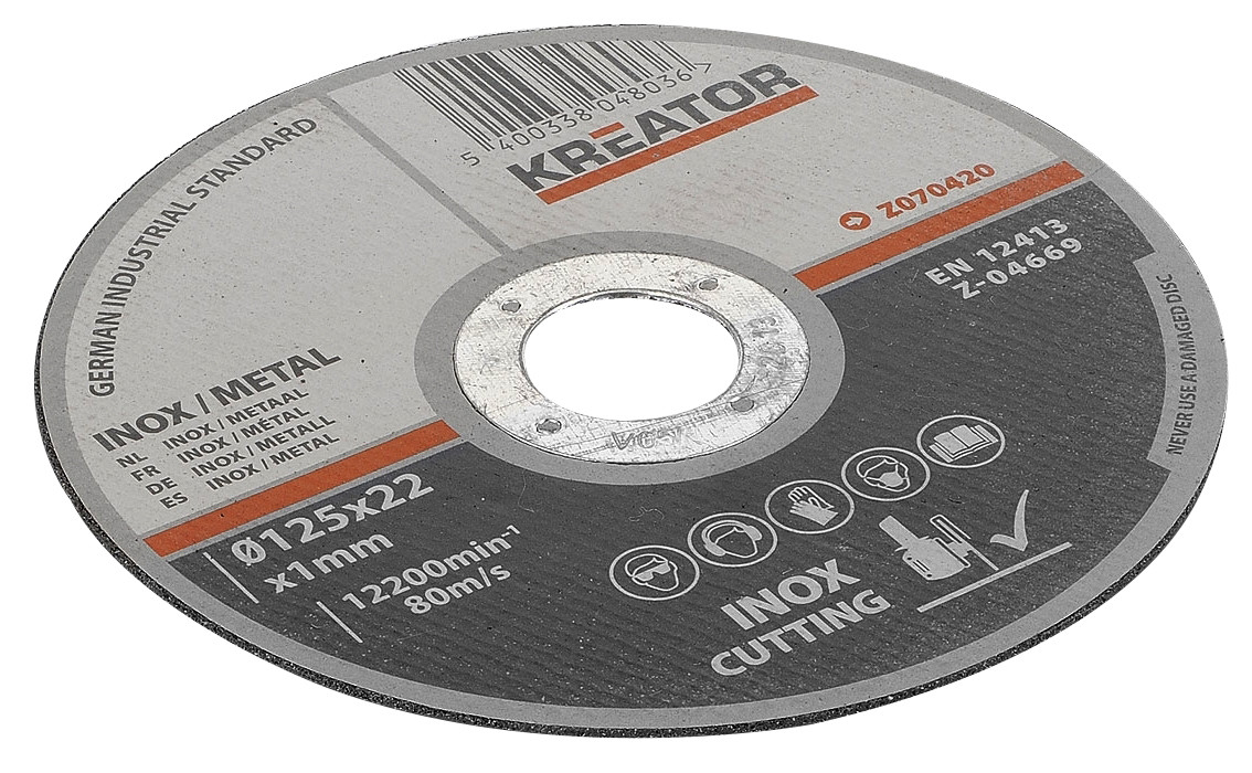 Disques à tronçonner KREATOR 125mm 222mm 10mm Métal dur - vue 2