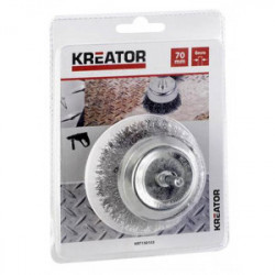 Brosse métallique rotative soucoupe Ø 70 mm - Kreator