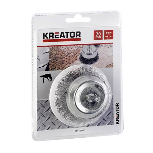 Brosse métallique rotative soucoupe Ø 70 mm - Kreator