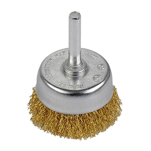 Brosse métallique rotative laiton soucoupe Ø 50 mm - Kreator