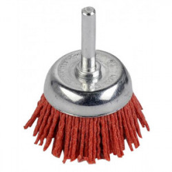 Brosse métallique rotative corindon soucoupe Ø 50 mm de marque Kreator, référence: B4041600