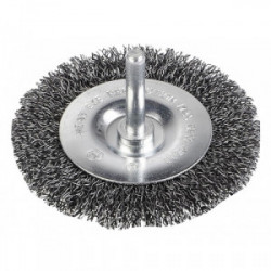 Brosse métallique rotative plate Ø 75 mm de marque Kreator, référence: B4041900