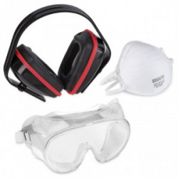 Kit protection - masque/antibruit/lunettes de marque Kreator, référence: B4057700
