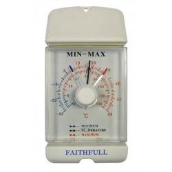 Thermomètre cadran mini-maxi de marque FAITHFULL, référence: J4059000