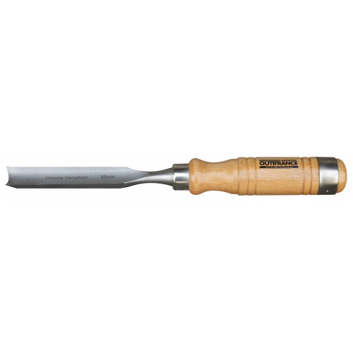 Gouge de menuisier manche en bois 20 mm - OUTIFRANCE 