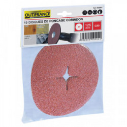 Disque de poncage corindon pour perceuse Ø 127 mm gr40 - OUTIFRANCE