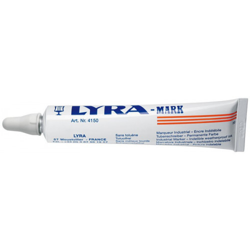 Marqueur à bille blanc 50 ml - LYRA