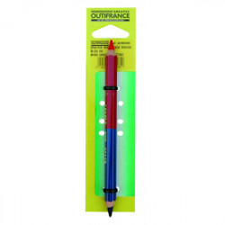 Crayon double de marquage rouge/bleu - LYRA