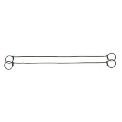 Lot de 100 liens métalliques à 2 boucles 180 mm de marque OUTIFRANCE , référence: B4148600