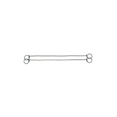 Lot de 100 liens métalliques à 2 boucles 180 mm - OUTIFRANCE 