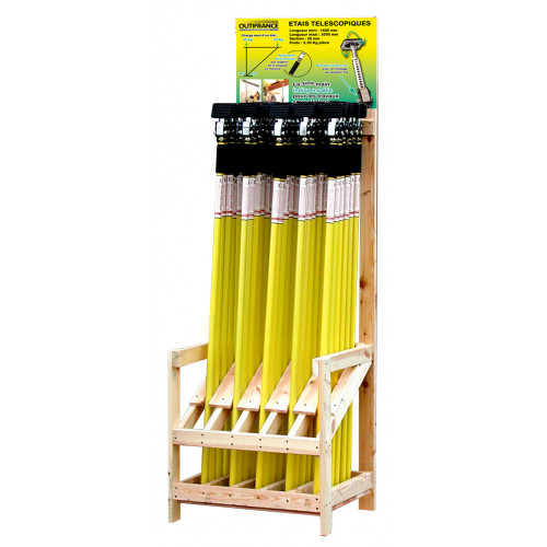 Présentoir boisé de 30 étais de 1,60 m - OUTIFRANCE 