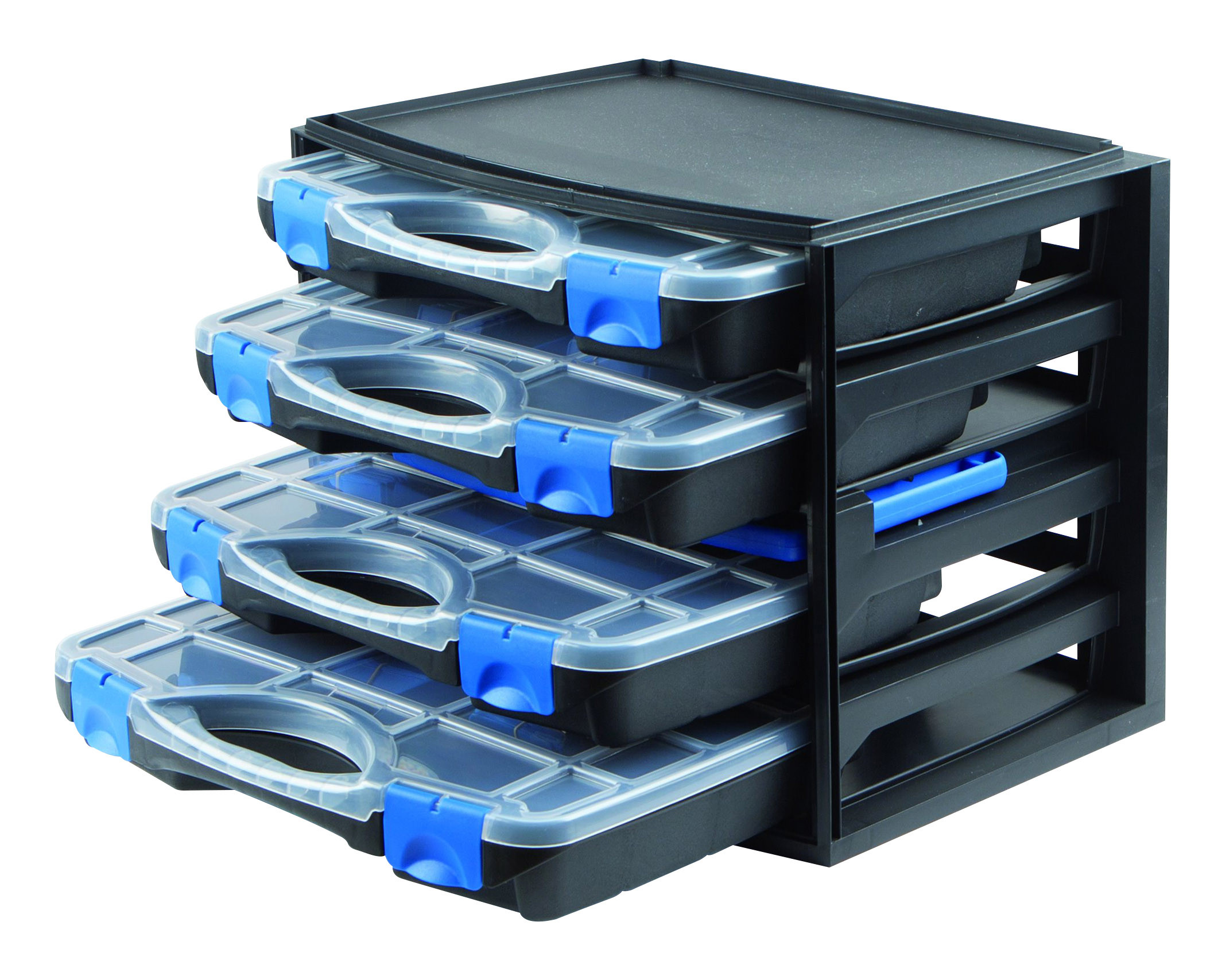 Rangement de 4 mallettes