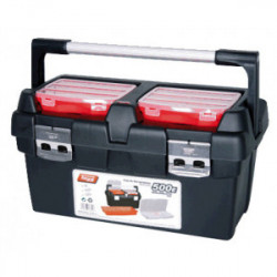 Boîte à outils avec 2 casiers et poignée 50 cm de marque OUTIFRANCE , référence: B4175700