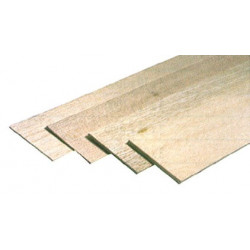 Planche balsa épaisseur 1.0 x100x1000 mm de marque MAXICRAFT, référence: B4199100